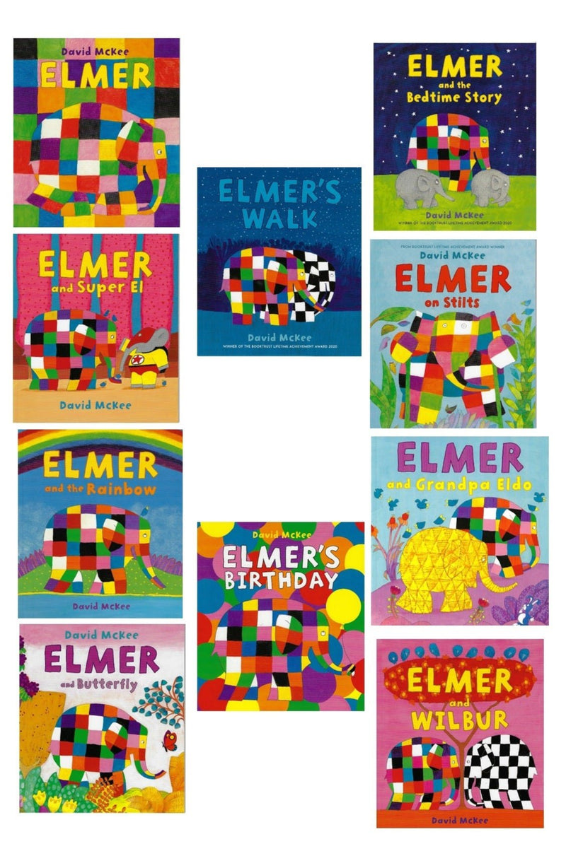 Elmer - 10 Classic Picture Books Pack by David McKee